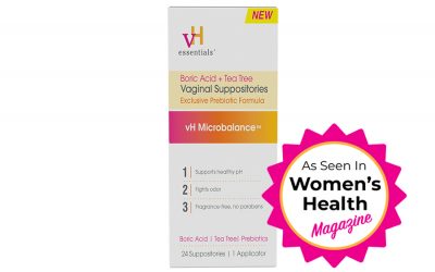 vH essentials Boric Acid + Tea Tree Vaginal Suppositories