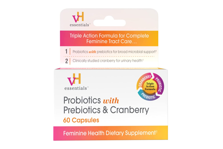 vH essentials Probiotics with Prebiotics & Cranberry Capsules